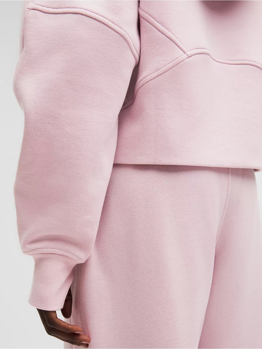 NWT Lululemon waist length oversized hooded scuba size xs/s porcelain pink - Picture 5 of 13
